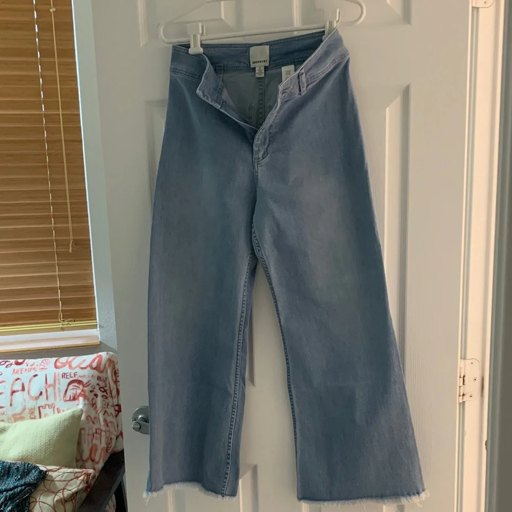 INDUSTRY Light Blue Wide Leg Jeans - Picture 1 of 4
